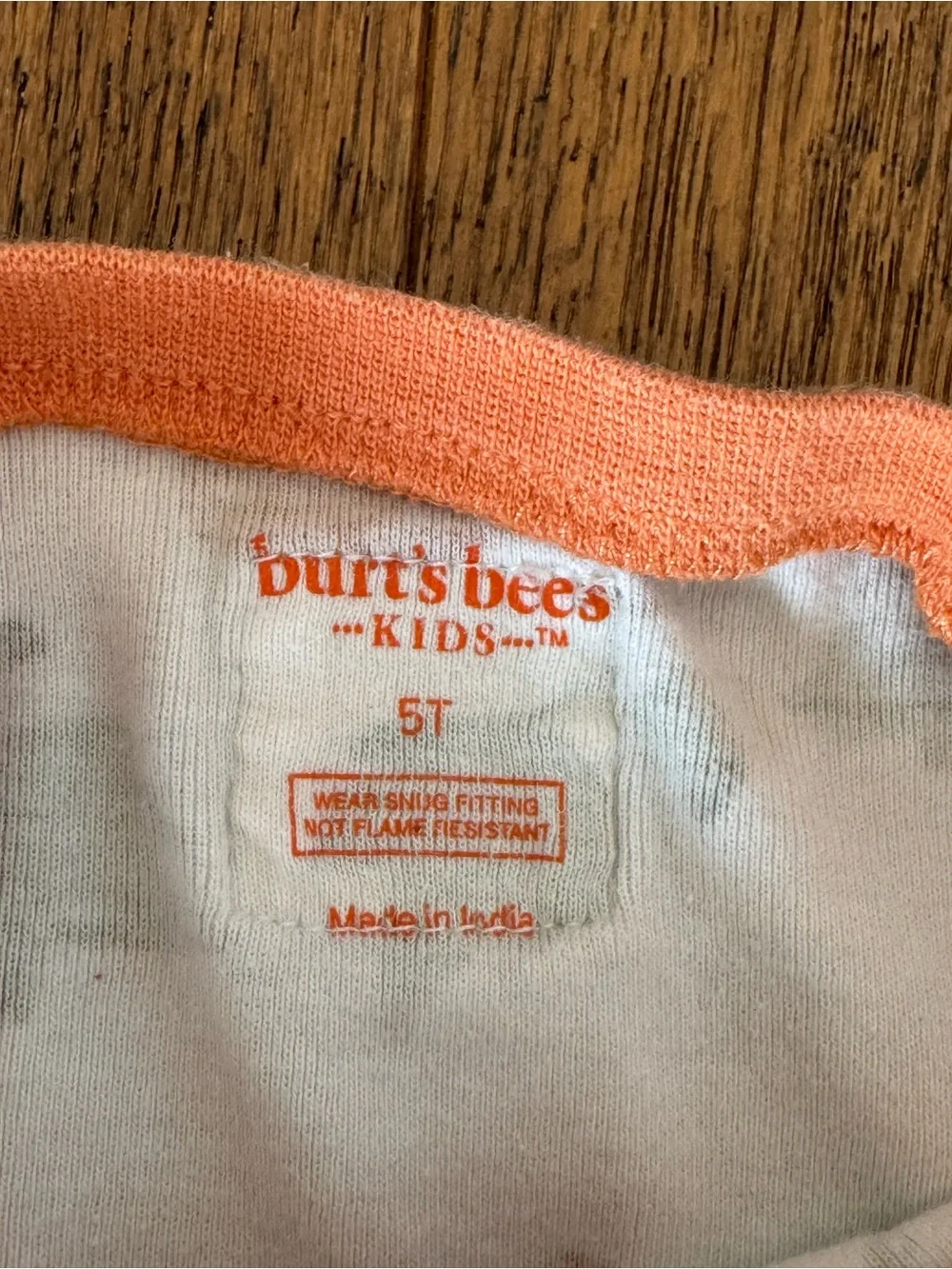 Burt’s Bees Organic Cotton Pumpkin Halloween Pajama Set Size 5